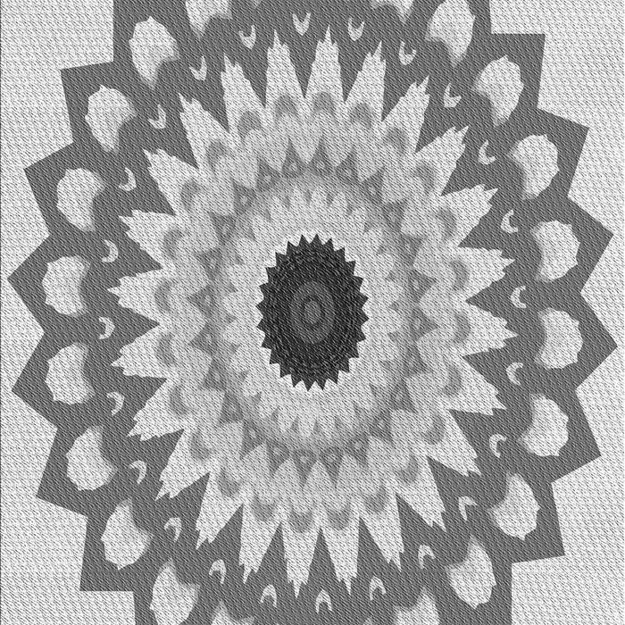 Patterned Platinum Gray Rug, pat1946gry