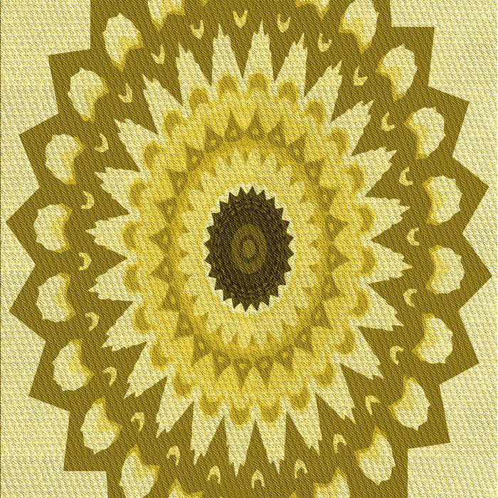 Patterned Dark Golden Brown Rug, pat1946yw