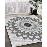 Patterned Gray Novelty Rug, pat1946