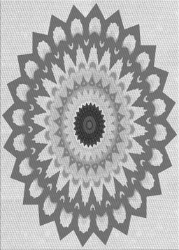 Patterned Gray Novelty Rug, pat1946