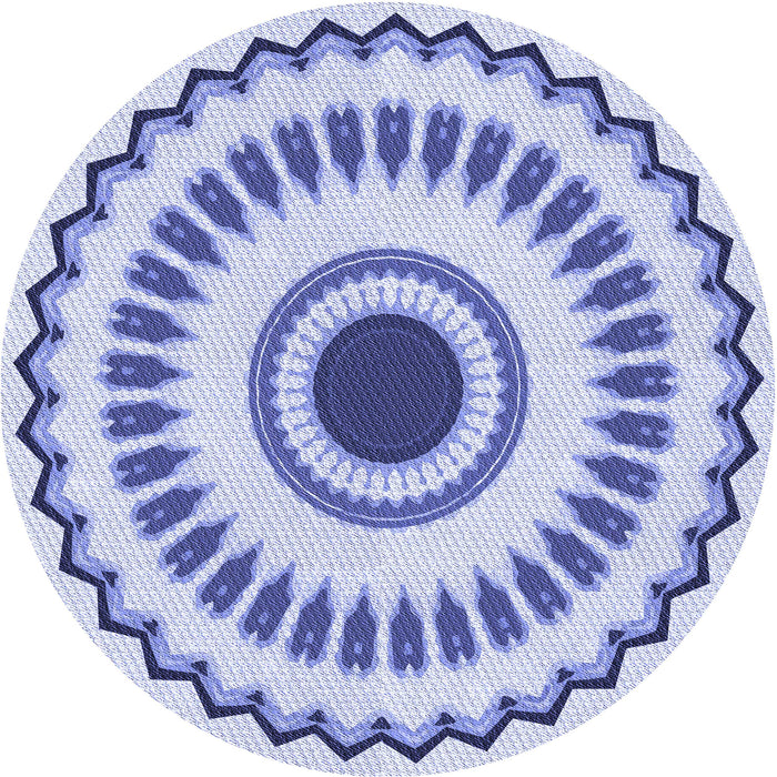 Square Patterned Blue Rug, pat1947blu