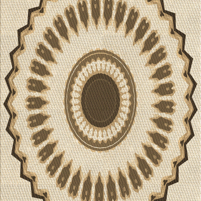 Machine Washable Transitional Golden Blonde Gold Rug, wshpat1947brn