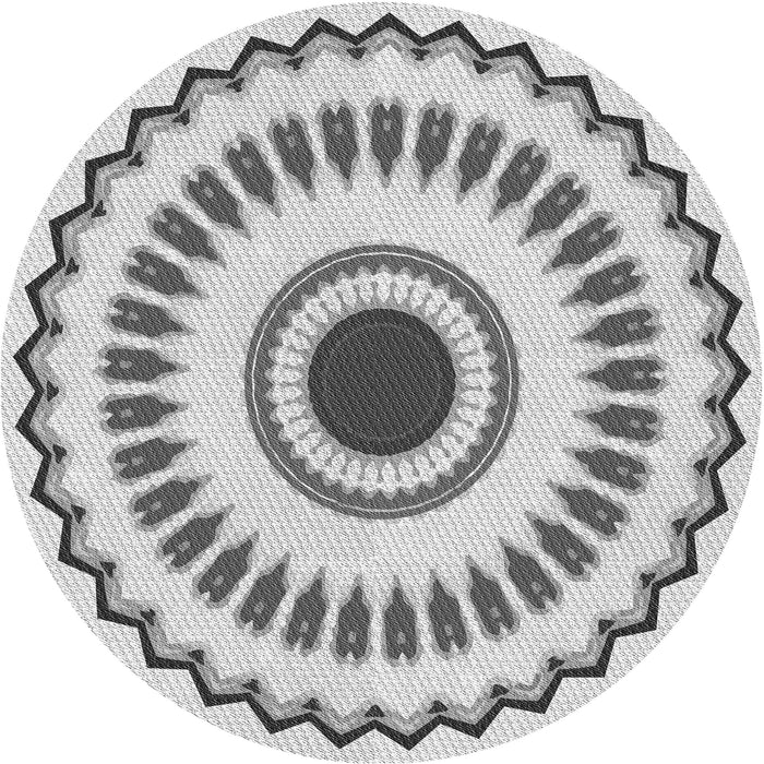 Square Patterned Gray Rug, pat1947gry