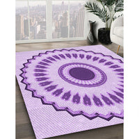 Patterned Purple Rug, pat1947pur