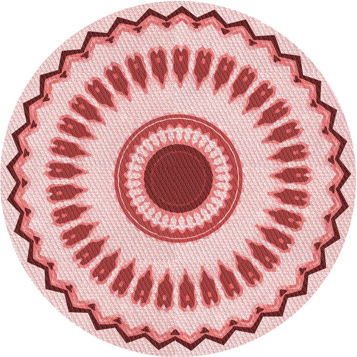 Square Patterned Red Rug, pat1947rd