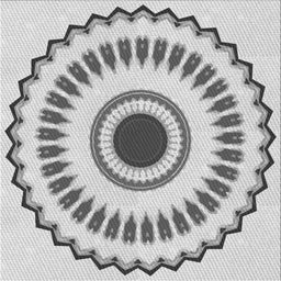 Sideview of Machine Washable Transitional Platinum Gray Rug, wshpat1947