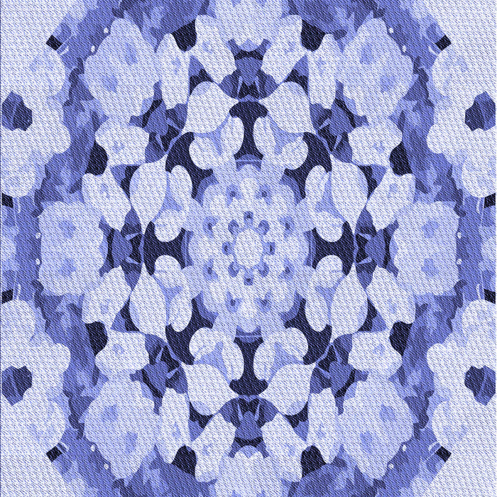 Machine Washable Transitional Blue Rug, wshpat1948blu