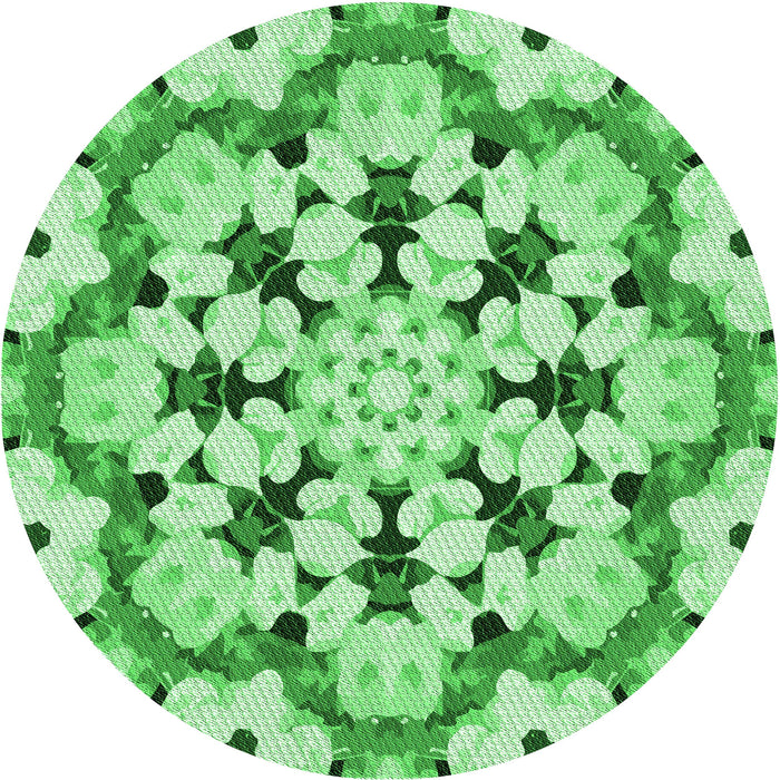 Square Patterned Jade Green Rug, pat1948grn