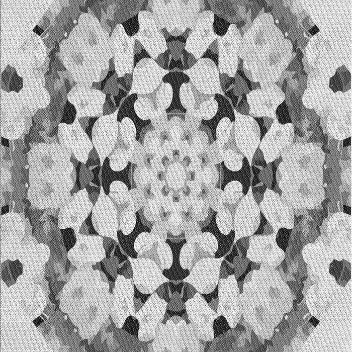 Machine Washable Transitional Platinum Gray Rug, wshpat1948gry