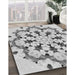 Patterned Platinum Gray Rug in Family Room, pat1948gry