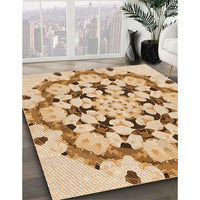 Patterned Pastel Orange Rug, pat1948org