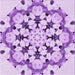 Round Patterned Blossom Pink Rug, pat1948pur