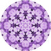 Square Patterned Blossom Pink Rug, pat1948pur