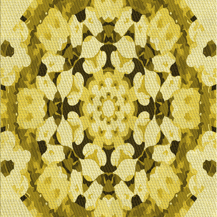 Machine Washable Transitional Dark Golden Brown Rug, wshpat1948yw