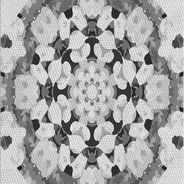 Machine Washable Transitional Platinum Gray Rug, wshpat1948