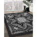 Machine Washable Transitional Gray Rug in a Family Room, wshpat1949gry