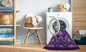 Machine Washable Transitional Purple Rug in a Washing Machine, wshpat1949pur