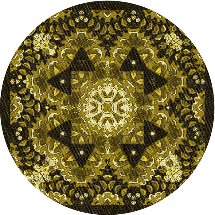 Square Patterned Black Brown Rug, pat1949yw