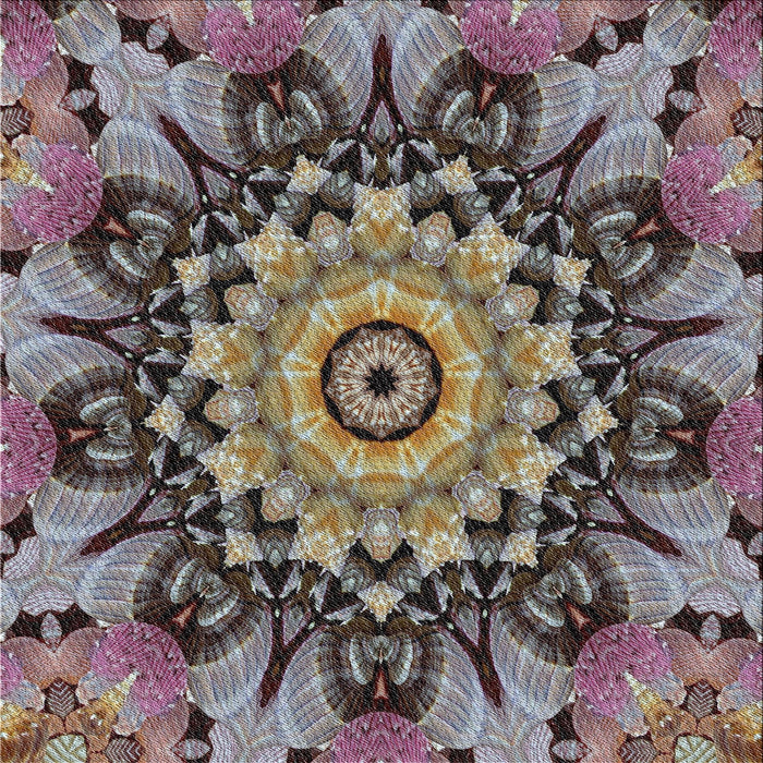 Square Patterned Burgundy Brown Novelty Rug, pat194