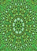Patterned Deep Emerald Green Rug, pat195grn