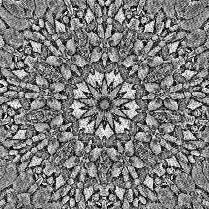 Round Machine Washable Transitional Cloud Gray Rug, wshpat195gry