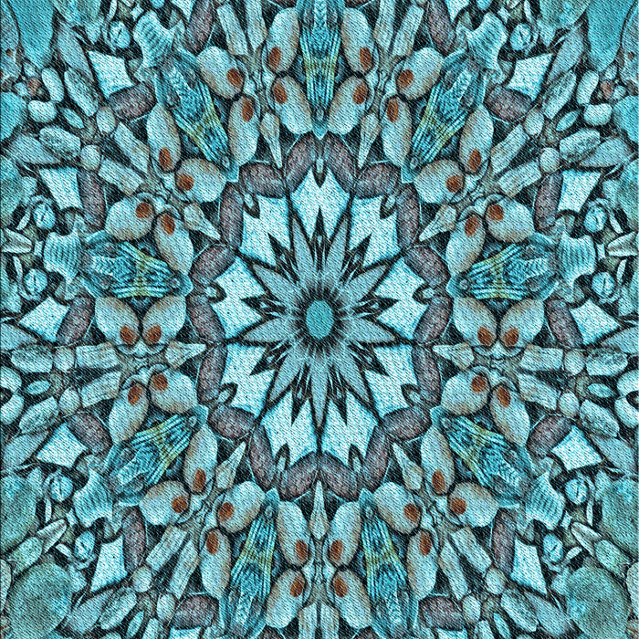 Machine Washable Transitional Diamond Blue Rug, wshpat195lblu