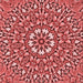 Round Machine Washable Transitional Red Rug, wshpat195rd