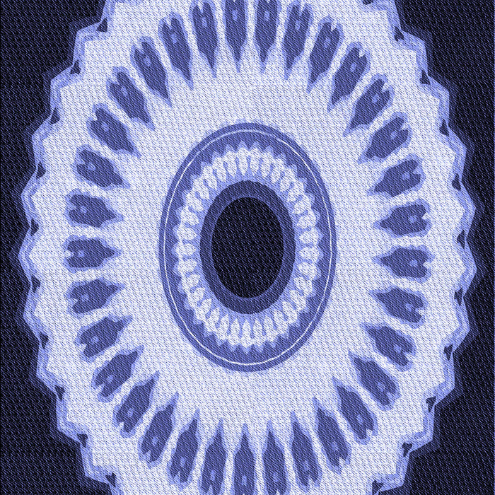 Patterned Lapis Blue Rug, pat1950blu