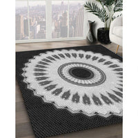 Patterned Silver Gray Rug, pat1950gry