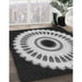 Patterned Silver Gray Rug in Family Room, pat1950gry