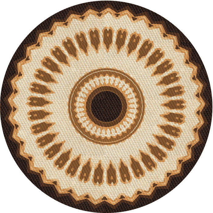 Square Patterned Red Rug, pat1950org