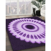 Patterned Purple Rug, pat1950pur