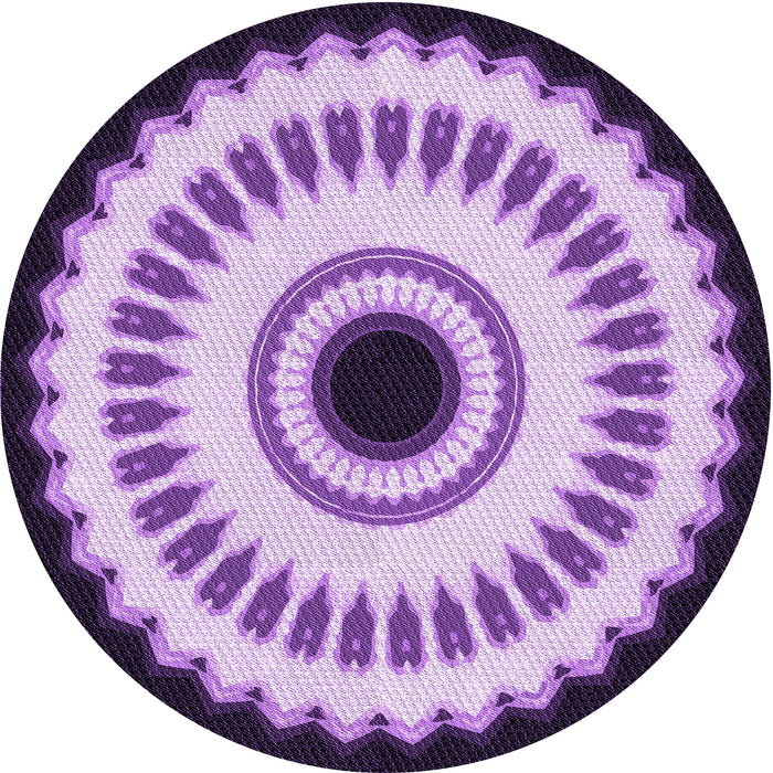 Square Patterned Purple Rug, pat1950pur