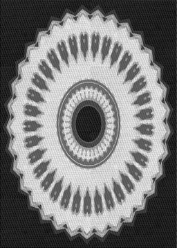 Patterned Charcoal Black Novelty Rug, pat1950