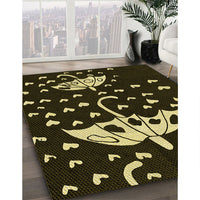 Patterned Black Rug, pat1951yw