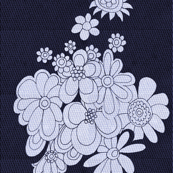 Machine Washable Transitional Night Blue Rug, wshpat1952blu