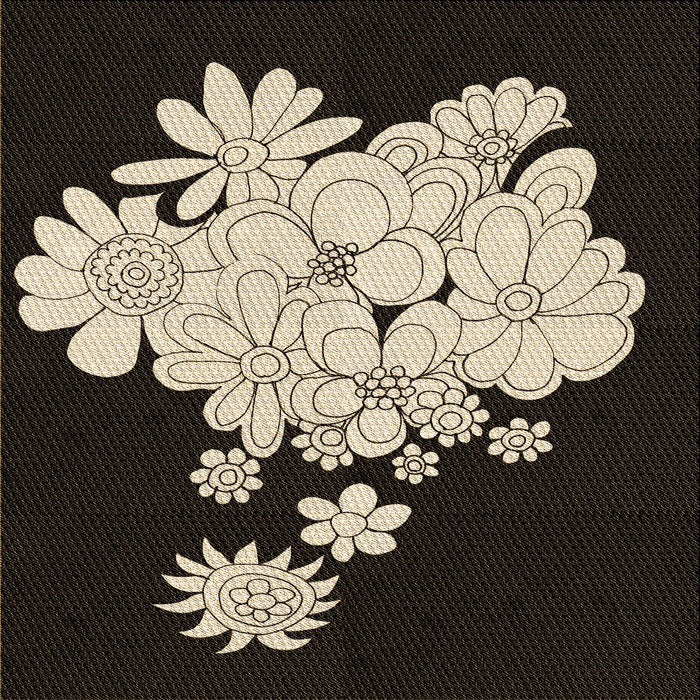 Round Patterned Camel Brown Rug, pat1952brn