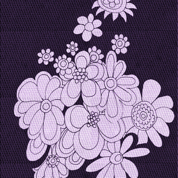 Machine Washable Transitional Deep Purple Rug, wshpat1952pur