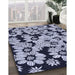 Patterned Midnight Blue Rug in Family Room, pat1953blu