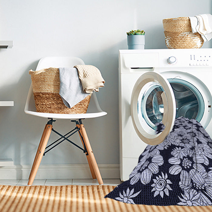 Machine Washable Transitional Midnight Blue Rug in a Washing Machine, wshpat1953blu