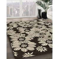 Patterned Khaki Gold Rug, pat1953brn