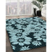 Machine Washable Transitional Blue Rug in a Family Room, wshpat1953lblu