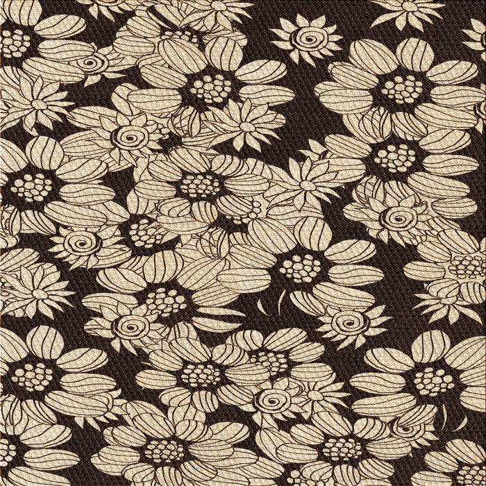 Round Patterned Red Rug, pat1953org