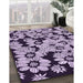 Patterned Blossom Pink Rug in Family Room, pat1953pur