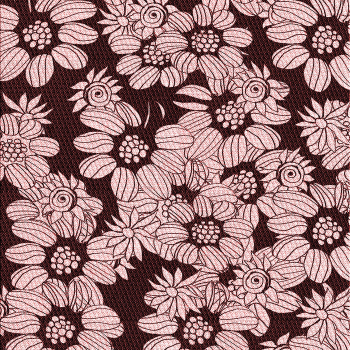 Patterned Deep Rose Pink Rug, pat1953rd