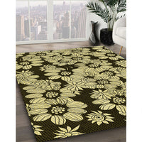 Patterned Milk Chocolate Brown Rug, pat1953yw