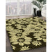 Patterned Milk Chocolate Brown Rug in Family Room, pat1953yw