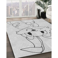 Patterned Platinum Gray Rug, pat1954gry