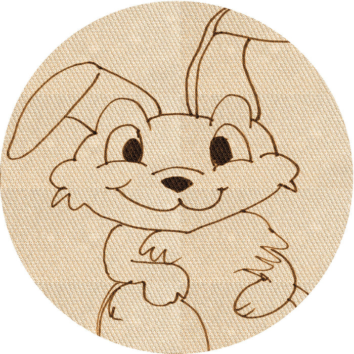 Square Patterned Brown Sand Brown Rug, pat1954org