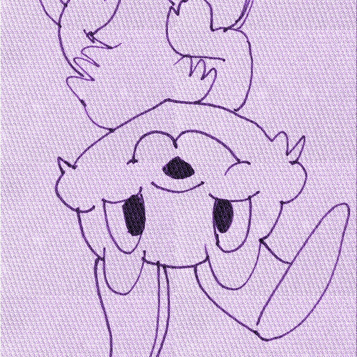 Patterned Bright Lilac Purple Rug, pat1954pur